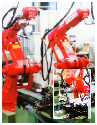 Welding equipment for OA equipment chassis