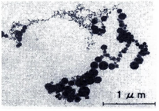 図2 溶接ヒューム(イルミナイト系)